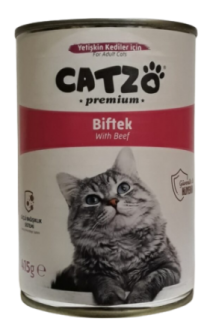 Catzo Premium Biftekli 415 gr Kedi Maması kullananlar yorumlar